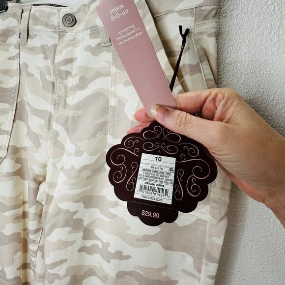 NWT Knox Rose Tan Army Camo Print Skinny Mid Rise Ankle Jean 10 - Picture 7 of 14